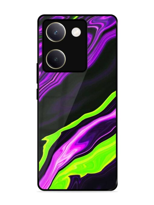 Bright Fluid Violet Glossy Metal Phone Cover for Vivo Y200 Pro (5G) Zapvi