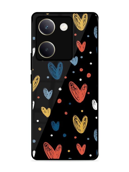 Happy Valentines Day Glossy Metal TPU Phone Cover for Vivo Y200 Pro (5G) Zapvi