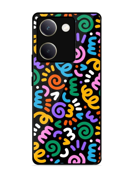 Colorful Seamless Vector Glossy Metal Phone Cover for Vivo Y200 Pro (5G) Zapvi