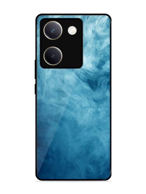 Blue Smoke Art Glossy Metal Phone Cover for Vivo Y200 Pro (5G) Zapvi