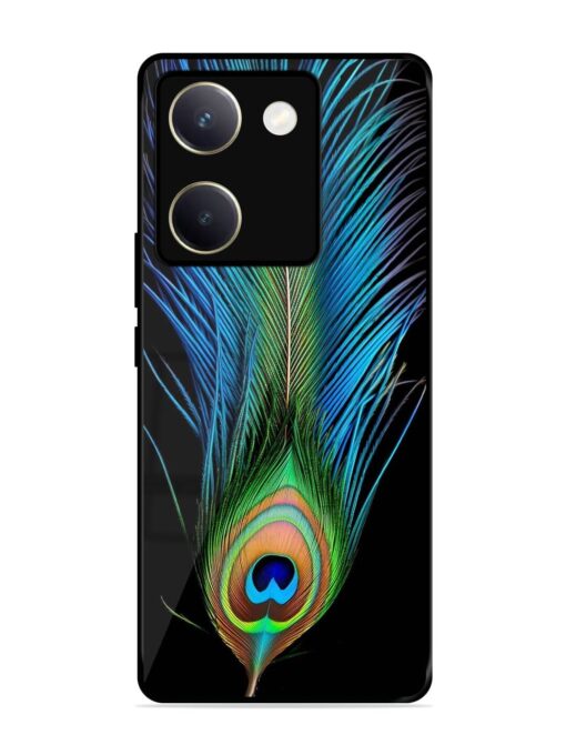 Peacock Feather Glossy Metal TPU Phone Cover for Vivo Y200 Pro (5G) Zapvi