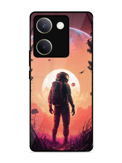 Red Sky At Morning Glossy Metal Phone Cover for Vivo Y200 Pro (5G)