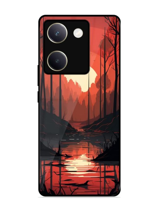 Natural Landscape Glossy Metal Phone Cover for Vivo Y200 Pro (5G) Zapvi