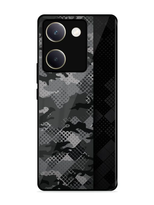 Dark Camouflage Glossy Metal Phone Cover for Vivo Y200 Pro (5G) Zapvi