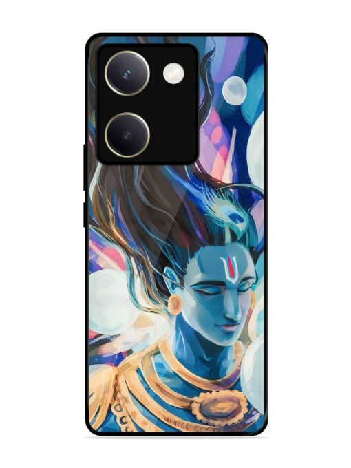 Bhagwan Sri Krishna Glossy Metal Phone Cover for Vivo Y200 Pro (5G) Zapvi