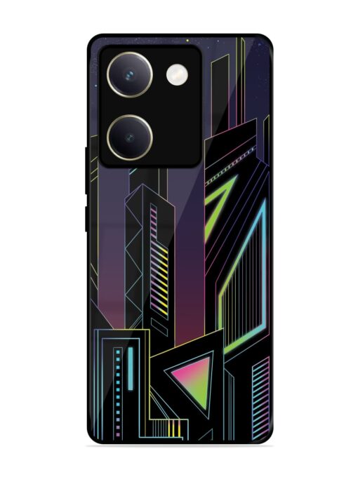 Neon Dreamscape Glossy Metal Phone Cover for Vivo Y200 Pro (5G) Zapvi