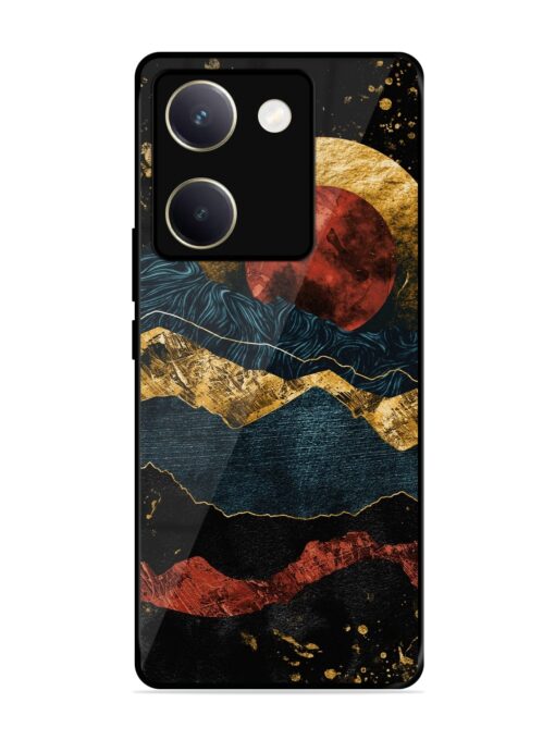 Gold Painting View Glossy Metal Phone Cover for Vivo Y200 Pro (5G)