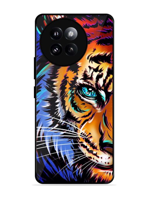 Colorful Lion Art Glossy Metal Phone Cover for Xiaomi Mi 14 Civi (5G)