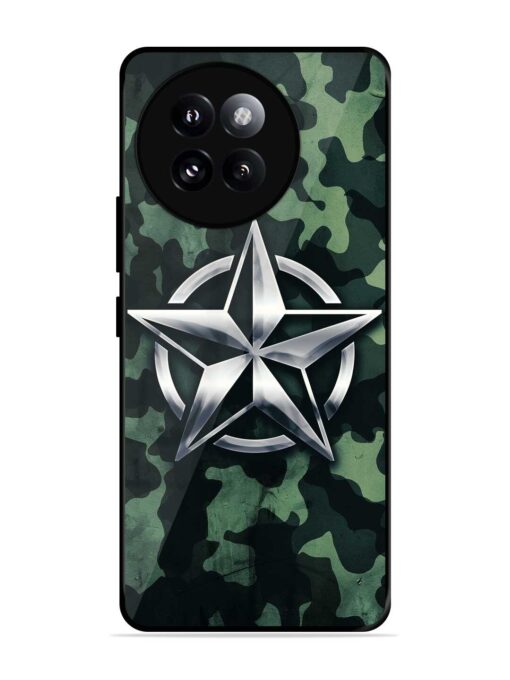 Indian Army Star Design Glossy Metal Phone Cover for Xiaomi Mi 14 Civi (5G) Zapvi