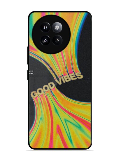 Good Vibes Glossy Metal Phone Cover for Xiaomi Mi 14 Civi (5G) Zapvi