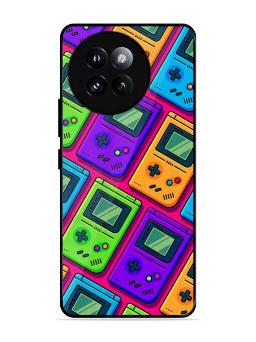 Game Seamless Pattern Glossy Metal Phone Cover for Xiaomi Mi 14 Civi (5G)