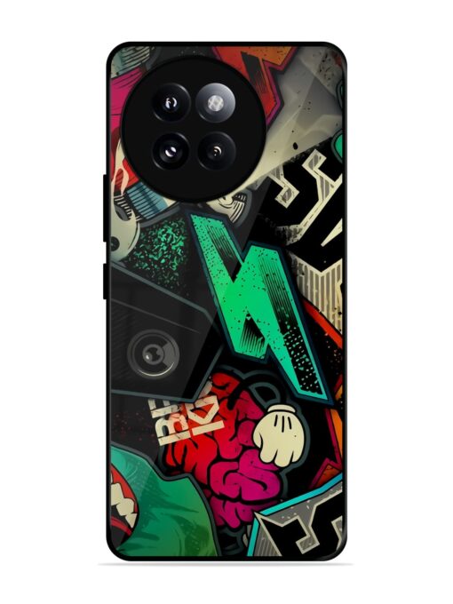 Graffiti Art Glossy Metal Phone Cover for Xiaomi Mi 14 Civi (5G) Zapvi