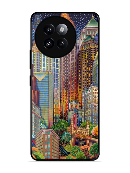 Cityscapes Art Glossy Metal Phone Cover for Xiaomi Mi 14 Civi (5G) Zapvi