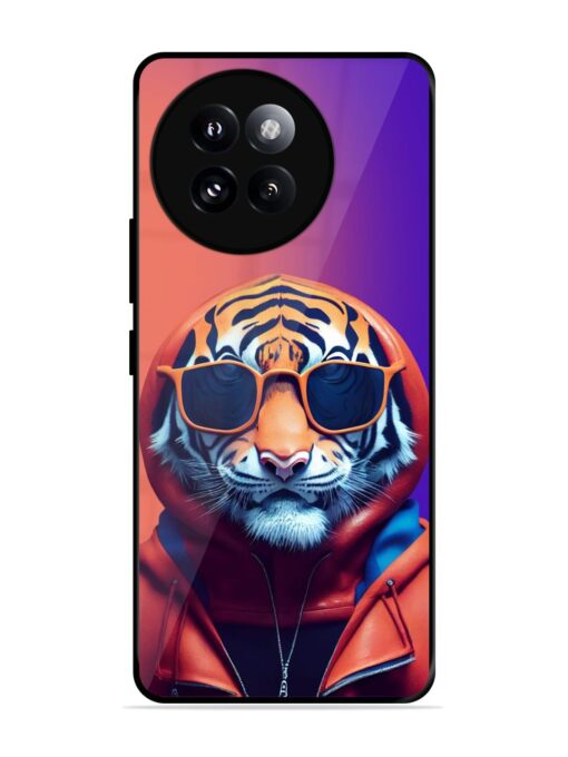 Tiger Animation Glossy Metal Phone Cover for Xiaomi Mi 14 Civi (5G) Zapvi