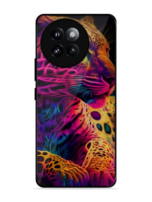 Leopard Art Glossy Metal Phone Cover for Xiaomi Mi 14 Civi (5G) Zapvi