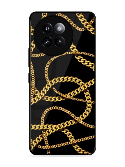 Decorative Golde Chain Glossy Metal Phone Cover for Xiaomi Mi 14 Civi (5G)