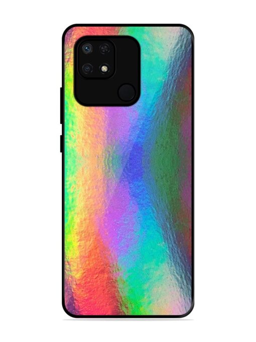 Colorful Holographic Background Glossy Metal TPU Phone Cover for Xiaomi Redmi 10 Power