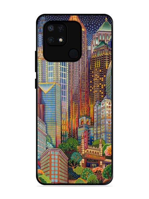 Cityscapes Art Glossy Metal Phone Cover for Xiaomi Redmi 10 Power