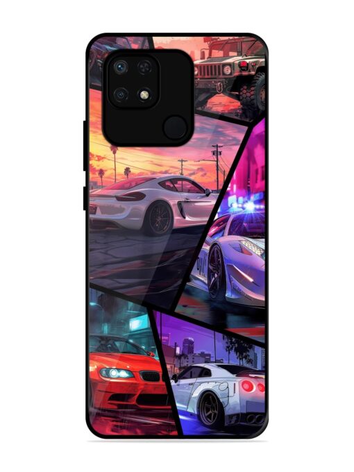 Ride In Pixels Glossy Metal Phone Cover for Xiaomi Redmi 10 Power Zapvi