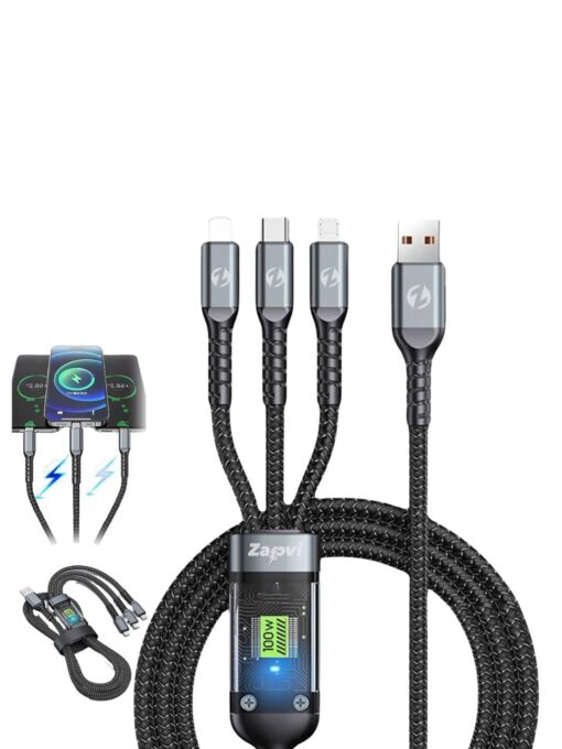 3 in1 Super Fast Charging Data Cable Zapvi