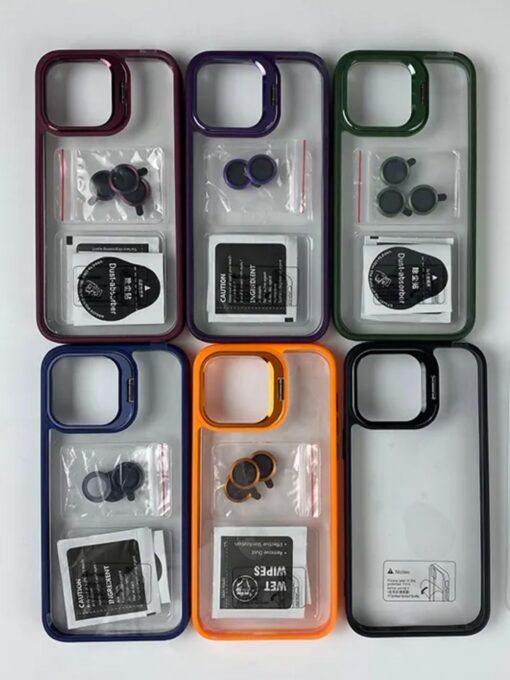 Versatile Case with Lens Kit for Apple Iphone 16 (BLACK) Zapvi