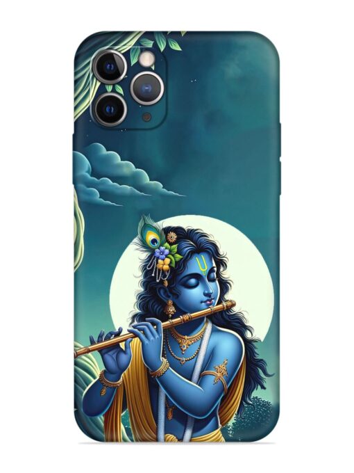 Krishna's Divine Flute Embossed Soft Silicone Case for Apple Iphone 11 Pro Zapvi