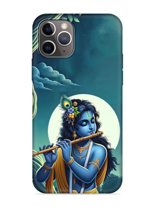 Krishna's Divine Flute Embossed Soft Silicone Case for Apple Iphone 11 Pro Max Zapvi