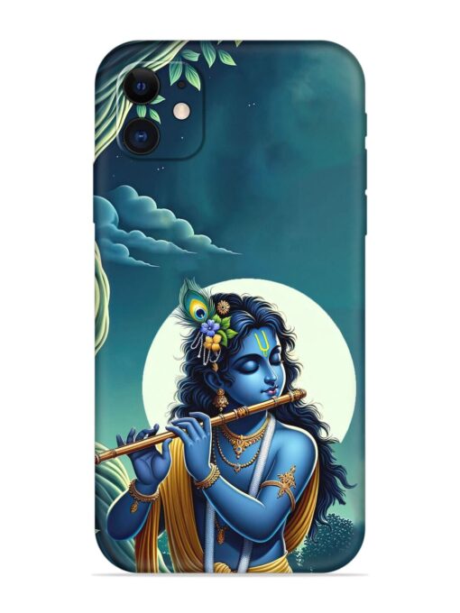 Krishna's Divine Flute Embossed Soft Silicone Case for Apple Iphone 12 Zapvi