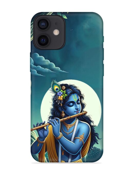 Krishna's Divine Flute Embossed Soft Silicone Case for Apple Iphone 12 Mini