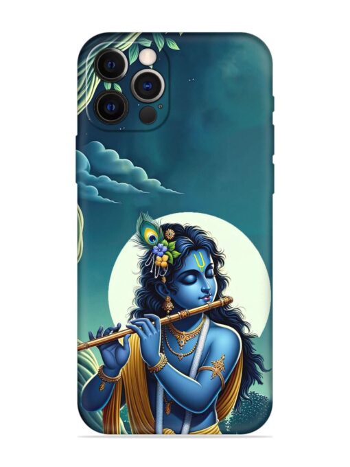 Krishna's Divine Flute Embossed Soft Silicone Case for Apple Iphone 12 Pro