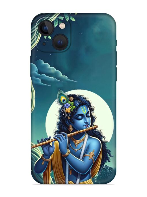 Krishna's Divine Flute Embossed Soft Silicone Case for Apple Iphone 13 Zapvi