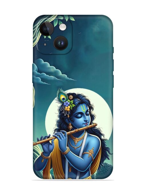 Krishna's Divine Flute Embossed Soft Silicone Case for Apple Iphone 14