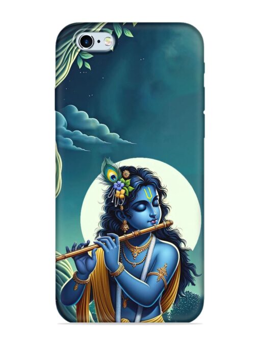 Krishna's Divine Flute Embossed Soft Silicone Case for Apple Iphone 6