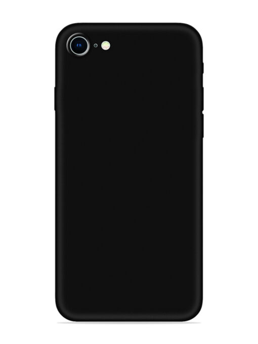 Plain Black Soft Silicone Case for Apple Iphone 8 Zapvi