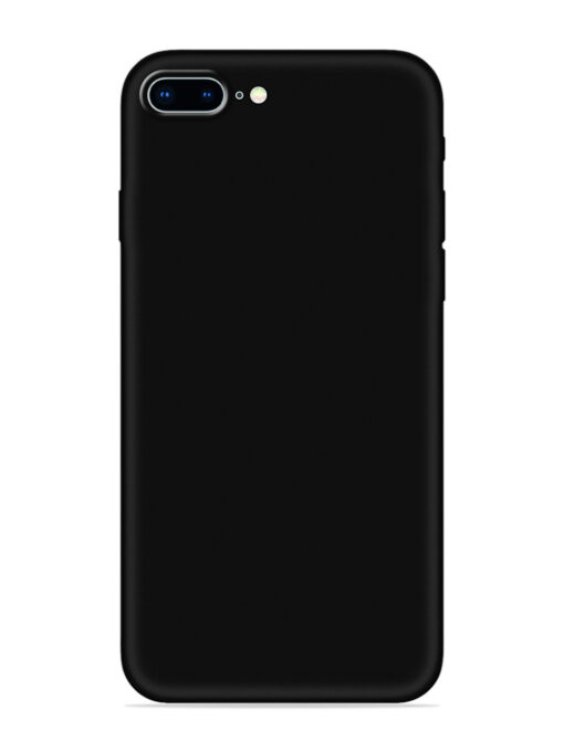 Plain Black Soft Silicone Case for Apple Iphone 8 Plus Zapvi