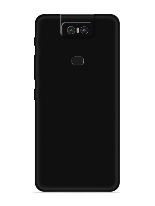 Plain Black Soft Silicone Case for Asus Zenfone 6Z Zapvi