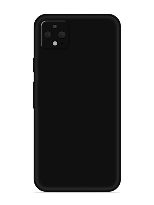 Plain Black Soft Silicone Case for Google Pixel 4 Xl Zapvi