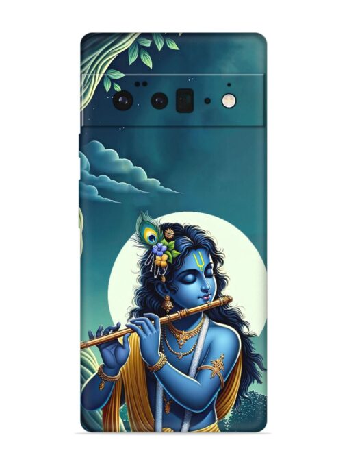 Krishna's Divine Flute Embossed Soft Silicone Case for Google Pixel 6 Pro