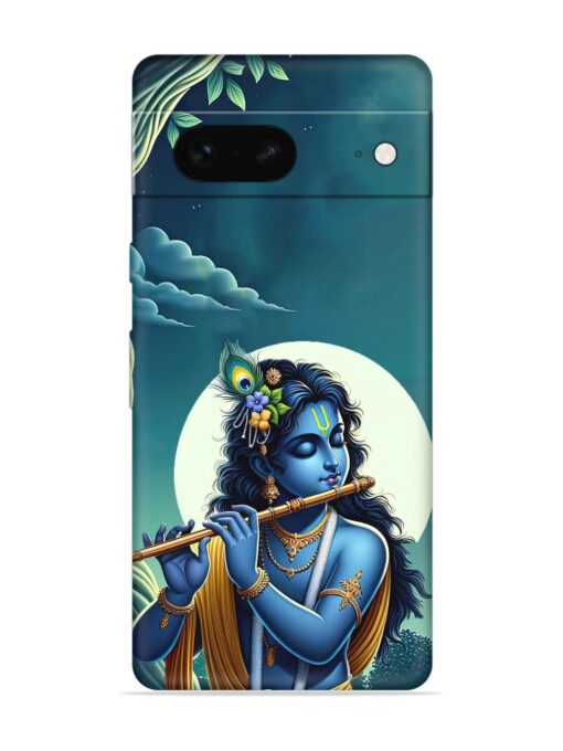 Krishna's Divine Flute Embossed Soft Silicone Case for Google Pixel 7 Zapvi