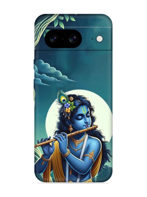 Krishna's Divine Flute Embossed Soft Silicone Case for Google Pixel 8