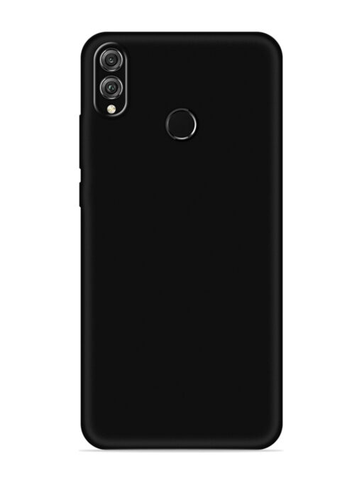 Plain Black Soft Silicone Case for Honor 8X Zapvi