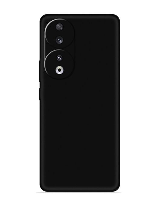 Plain Black Soft Silicone Case for Honor 90 Zapvi