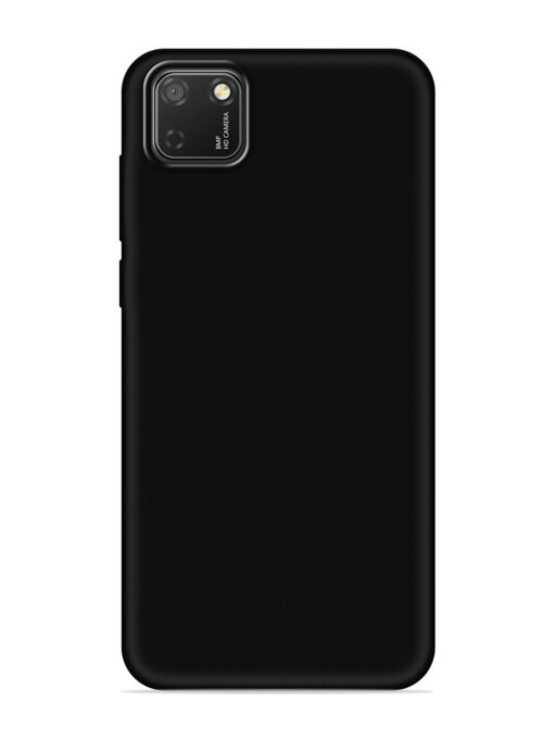 Plain Black Soft Silicone Case for Honor 9S Zapvi