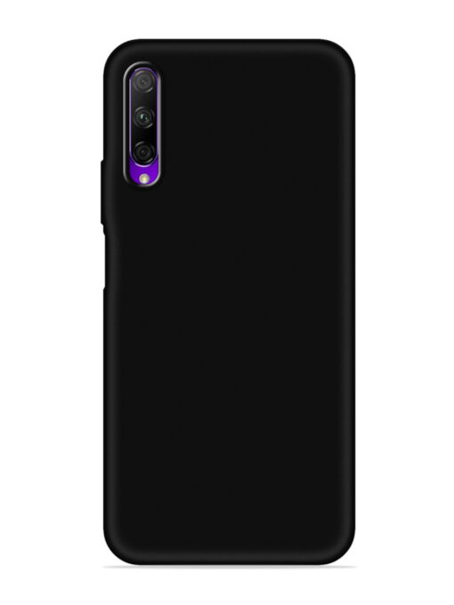 Plain Black Soft Silicone Case for Honor 9X Pro Zapvi