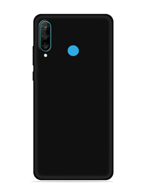 Plain Black Soft Silicone Case for Honor P30 Lite Zapvi