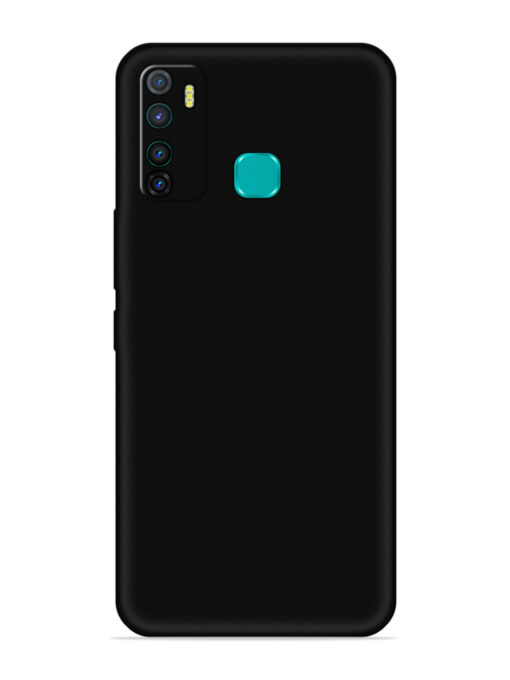 Plain Black Soft Silicone Case for Infinix Hot 9 Pro Zapvi