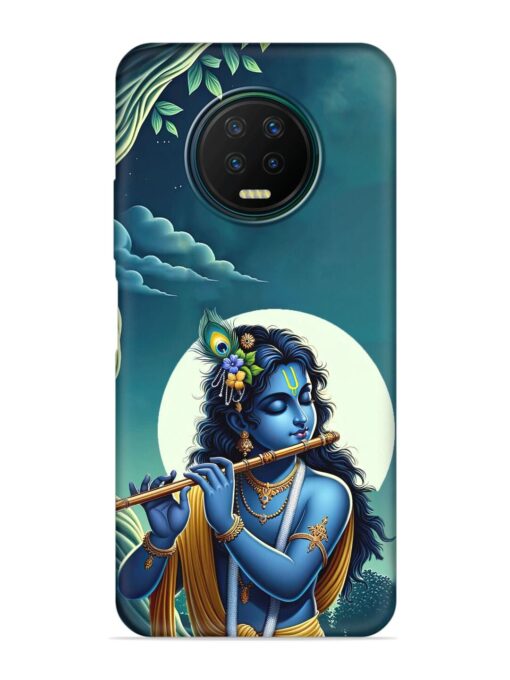 Krishna's Divine Flute Embossed Soft Silicone Case for Infinix Note 7 Zapvi