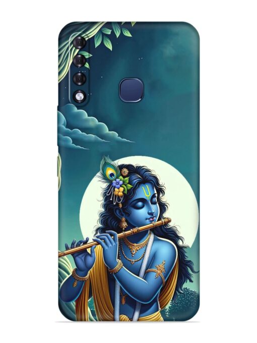 Krishna's Divine Flute Embossed Soft Silicone Case for Infinix Smart 3 Plus Zapvi