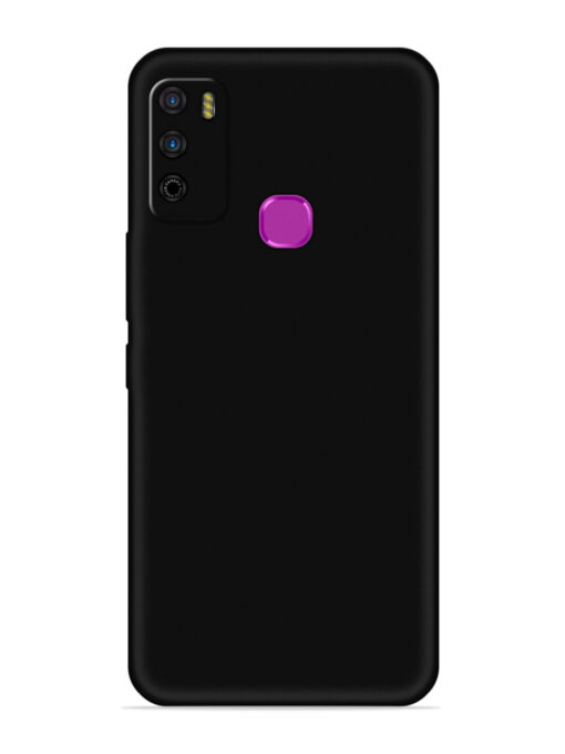 Plain Black Soft Silicone Case for Infinix Smart 4 Zapvi