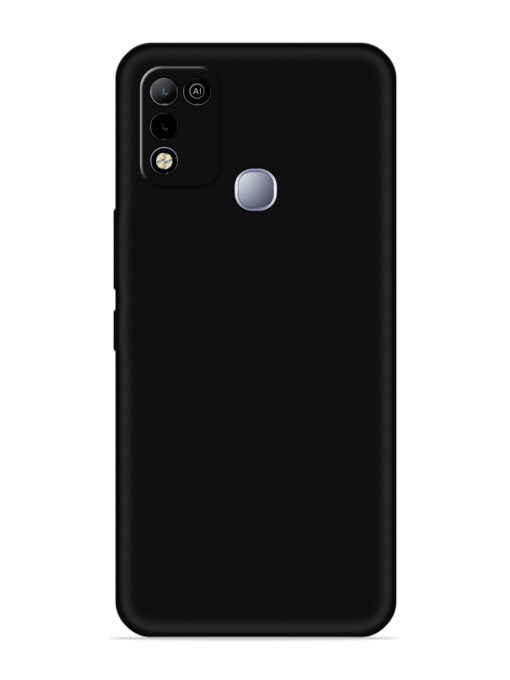 Plain Black Soft Silicone Case for Infinix Smart 5 Zapvi